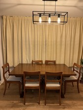 Beautiful Elm Wood Dining Table With Chairs