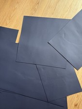 Navy blue leather pieces - blue,