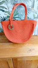 M&S Marks & Spencer Stunning 2 In 1 Cotton Rope Beach Bag With Purse