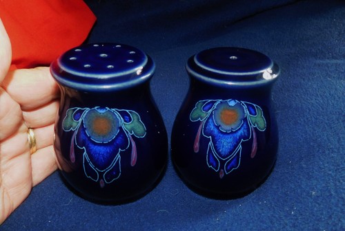 Denby salt pepper pots - salt, &
