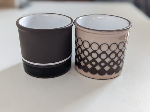 Hornsea pottery egg cups - pottery,