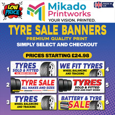 Tyre Sale PVC Banner –