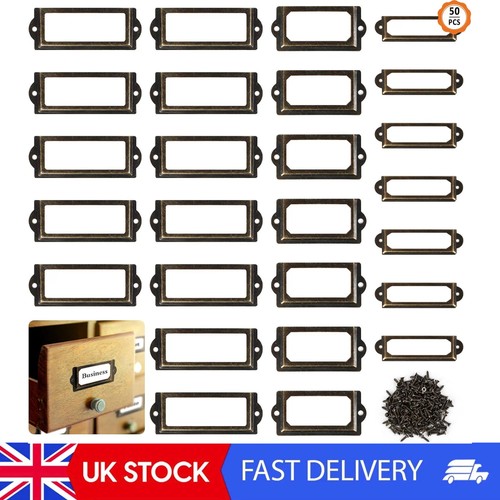 Metal label holder 50pcs - metal,