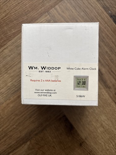 Widdop white cube alarm - wm.,