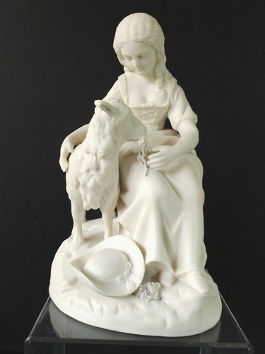 Antique parian ware figurine - ware,