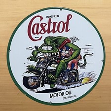 VINTAGE CASTROL PORCELAIN SIGN