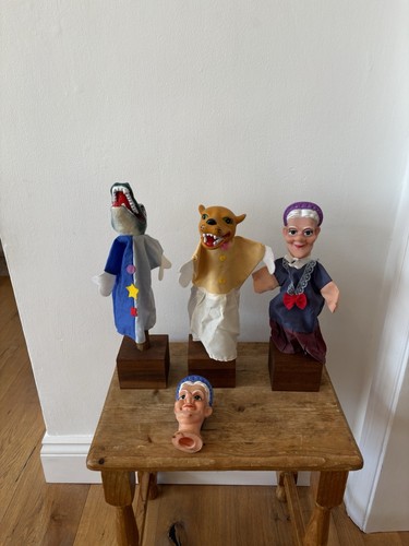 Vintage punch and judy puppets - punch,