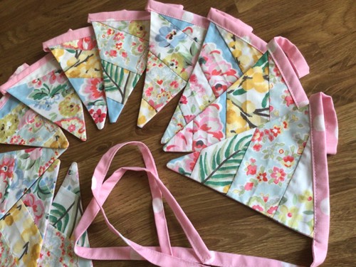 Patchwork bunting made - bunting,