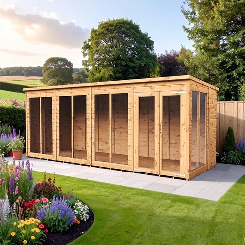 Empire pent summerhouse wooden - pent,