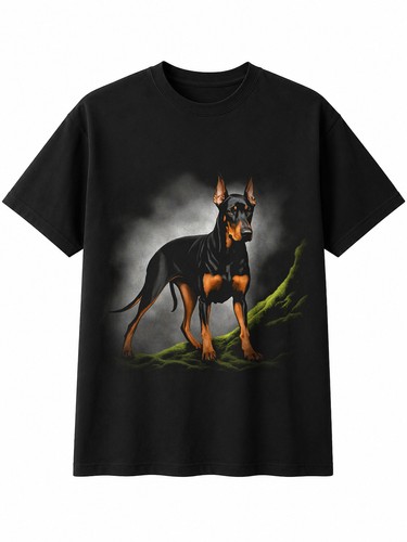 Greyscale doberman the - doberman,