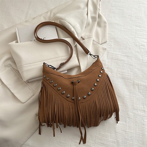 Korean suede crossbody - korean, bag