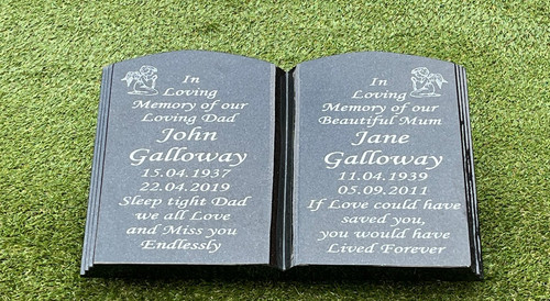 Memorial stone grave marker - stone,