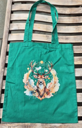 Green reusable tote shopping - reusable,