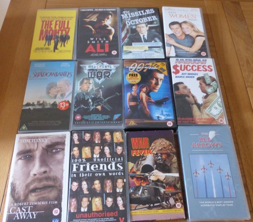 Job lot vhs - 12, video