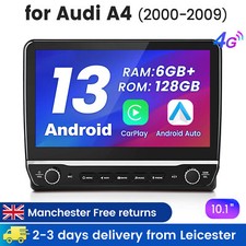 Fits Audi A4 S4 RS4 B6 B7 Bose Car Stereo Radio GPS 10.1"Head Unit 128GB CarPlay