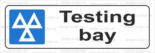 Mot testing bay sign m1380 -  mot,