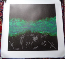 SLIPKNOT DUALITY SOUNDWAVES SIGNED /AUTOGRAPH PRINT . 100 NUMBERED COPIES