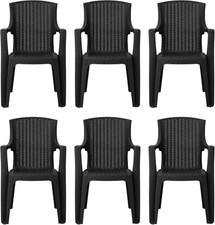 Stackable High Back Plastic