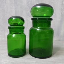 Vintage Emerald Green Glass