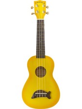 Makala Yellow Soprano Ukulele MK-SD-YLBURST With Fish Bridge Design