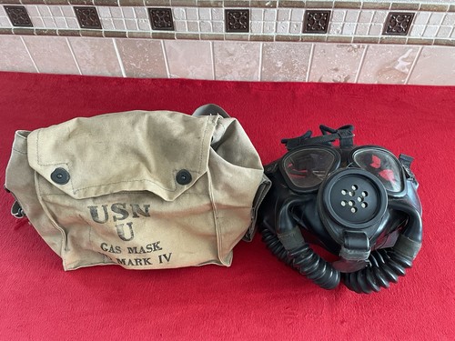 Wwii usn gas - mask, ~
