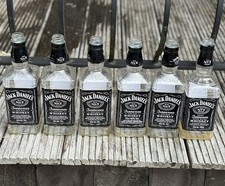 Jack Daniels Whiskey 6 X Empty Bottles 70 CL Upcycle Wedding Prop Home Bar Craft