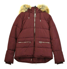 Topshop Womens Red Front Zip