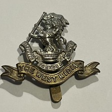 British Army The Duke of Wellington's Regiment (West Riding) Bi-Metal Cap Badge