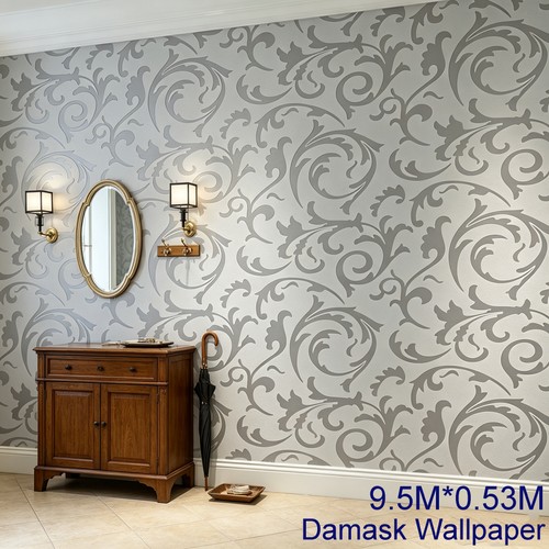 Glitter wallpaper damask - wallpaper,