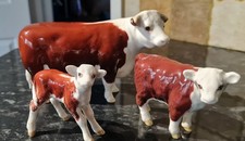 Beswick Hereford Cow and Calfs