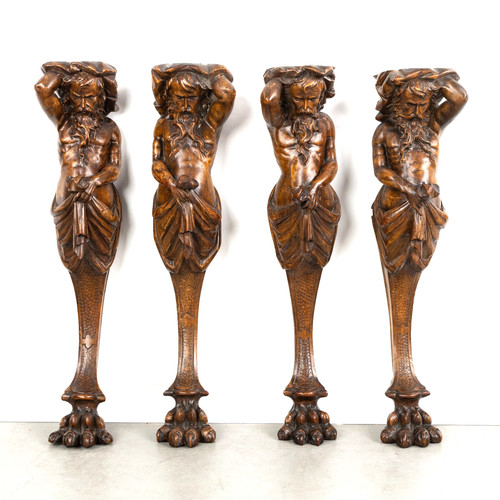 Set antique greek god atlas - set,