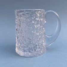Whitefriars clear flint glacier 1/2 pint 330 ml beer glass tankard immaculate
