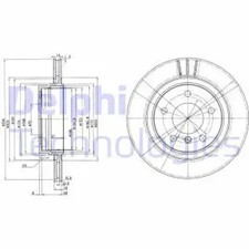 2x Brake disc Vented BG3530C