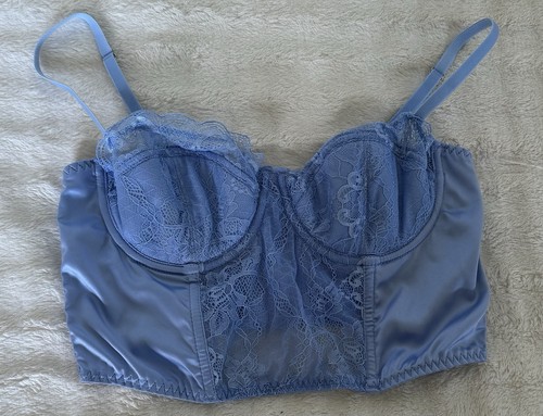 Blue lace primark corset - blue, size