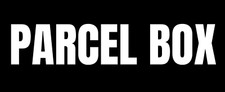 PARCEL BOX stickers for PARCEL BOX weatherproof material UK seller 16x6cm