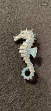 Silver/Turquoise Seahorse