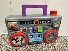 Fisher-Price Laugh & Learn Busy Boombox Sounds & Light Radio Music Stereo Toy
