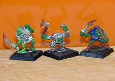 Games Workshop Diecast x 3 Fantasy Figures part painted  War Games Figures