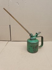 Vintage Green Wesco Oil Can. Birmingham England Old Tool Collectable 