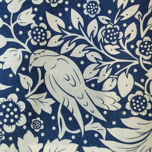 Navy strawberry thief style - navy,