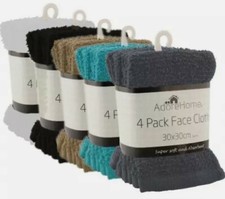 4 Pack Cotton Face Towels