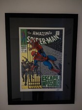 Castle Fine Art - Amazing Spider-Man #65 Framed Print - Signed By Stan Lee