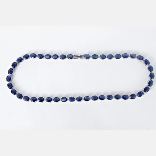 White gold finish blue - gold,