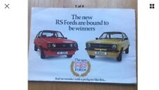 RS 2000 & RS Mexico Escort Mk2 Sales Brochure 1976
