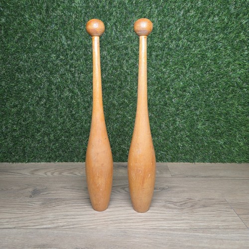 Vintage wooden indian clubs - vintage,