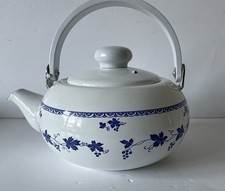 Vintage Enamelled Tea Kettle