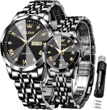 OLEVS Couple Watch Pair Set