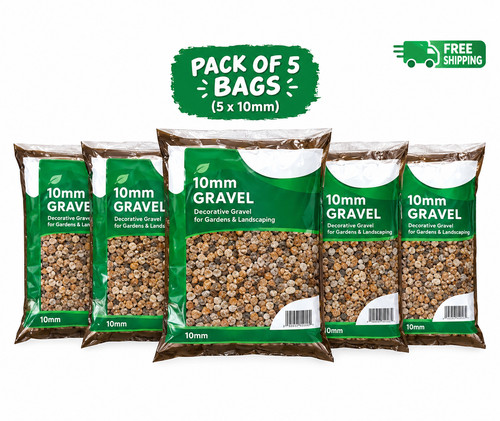 125kg 10mm pea gravel stones - 125kg, 5