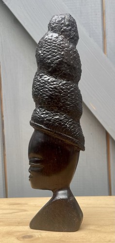Carved african style head - carved,
