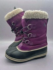 Sorel Yoot Pac Nylon Womens Purple Snow Boots UK Size 3.5